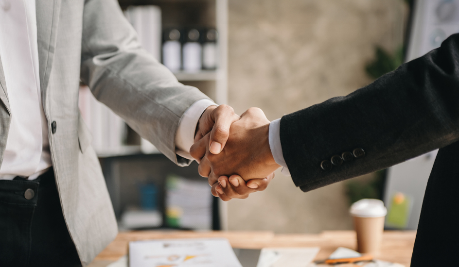 Shaking hands
